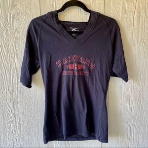 Harvard University V-neck Tshirt with Hood